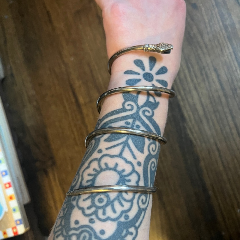 Vintage snake cuff bracelet